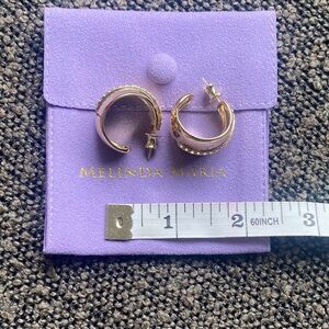 Melinda Maria Gold-Tone Hoop Earrings